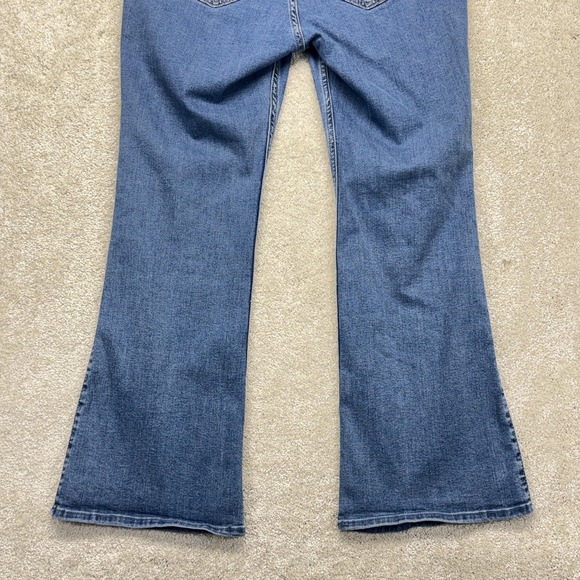 Hollister Low-Rise Boot Jeans Juniors 17S Blue Medium Wash Distressed Stretch - Picture 7 of 12